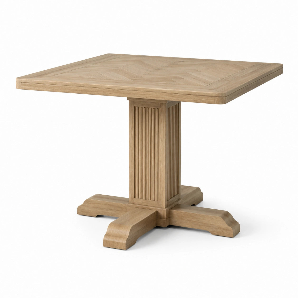 Table en bois de chêne carrée 90x90 cm