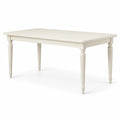Table rectangulaire en bois couleur ivoire 180x90x76 cm