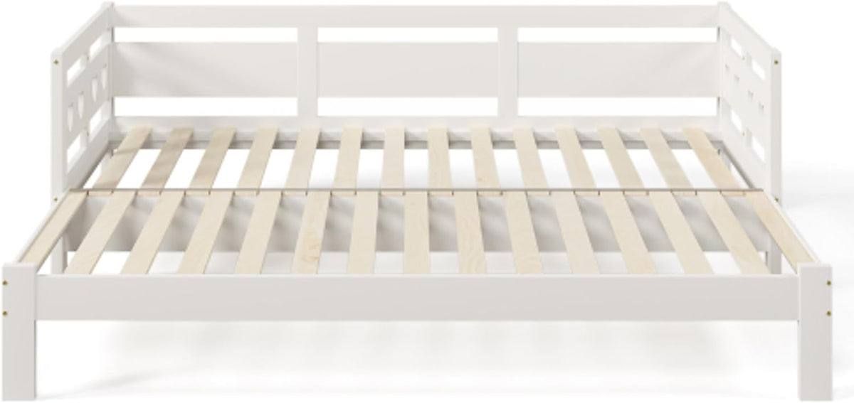 Lit, 190 cm, 187 × 196 × 66 cm, 182 × 190 cm, 200 cm, 90 × 190cm, 90 × 200cm, 187 × 206 × 66cm, 182 × 200cm, Blanc, LUNEX HOME