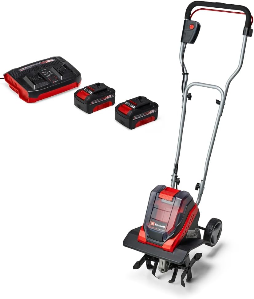 Einhell Motoculteur, 30 cm, Motobineuse sans fil GE-CR 30 Li Solo, 20 cm, 18 V, 4, 0 Ah, Largeur de travail 30 cm, 4, 0Ah, 36V