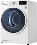 Sèche-linge, Wi-Fi, 8 kg, LG, 60 × 69 × 85 cm, RH80V9AVHN, Wi-Fi avec SmartThinQ, Blanc, moteur Inverter, pose libre, pompe à chaleur, Eco Hybrid