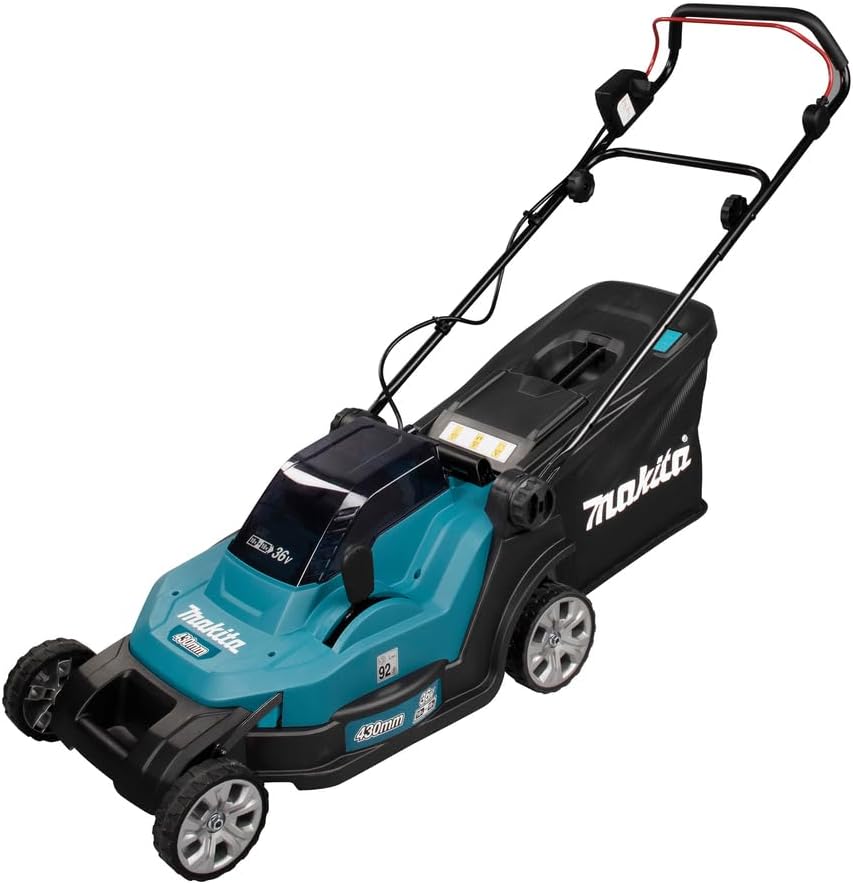 Tondeuse Makita dlm432z, éclairage LED, 36 v, 18 v, 75 mm, 430 mm, 50 L, 36V, li-ION sans Batterie ni Chargeur