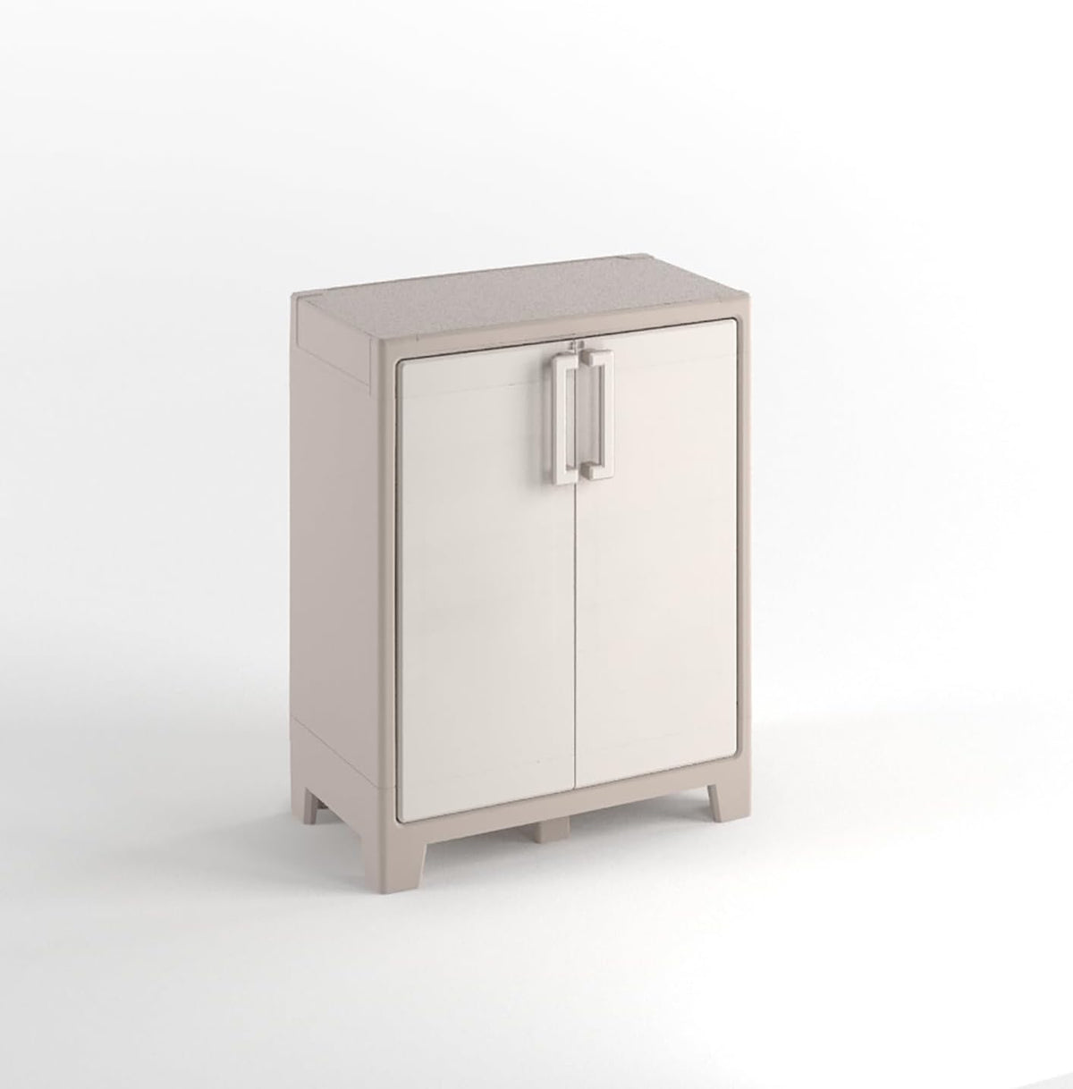 Keter Coffre de rangement, réglable, Armoire de Rangement en Résine, 80 × 44 × 99.5 cm, Cuisine, Armoire Basse Gulliver, Étagères Modulables