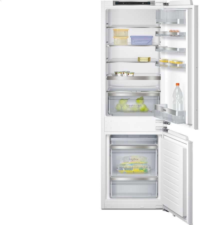SIEMENS KI86SAD30 Réfrigérateur, 268 l, éclairage LED, verre, 194 l, 74 l, 177.5 cm, 56 cm, 55 cm, 268L, 35dB, 3 tiroirs, réglable