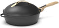 Poêle à frire, 28 cm, Avec 2 poignées amovibles, spatule en bois, COOKUT, 240°C, La Fabuleuse poêle 8 en 1, casserole, sauteuse, METEORE
