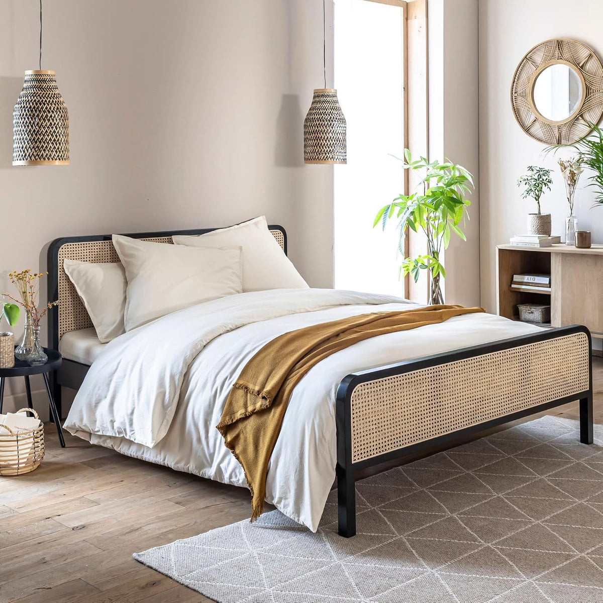 Lit, 208 cm, Terre de Nuit, 146 cm, 85 cm, 24 cm, LT17018