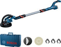 Bosch Professional Disque abrasifs Velcro, 225 mm, Bosch Ponceuse à plâtre 'Girafe GTR 550, ensemble de disques abrasifs, papier abrasif, valise