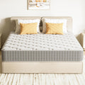 Matelas, 22 cm, DEWINNER, Épaisseur 22 cm, 22CM, Gris, Fermeté Moyenne, Soutien, Respirant, Réversible à Deux Faces