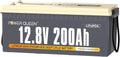 power queen Batterie de voiture, Batterie Lithium 12V 200Ah Camping Car, 12, 8V, 78, 4Wh, 2560Wh, 19, 9kg, 4000~15000 Cycles, portable