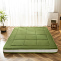 Matelas MAXYOYO, pliable, lit pour les invités, rembourré, extra épais, respirant, lit de camping, vert, double