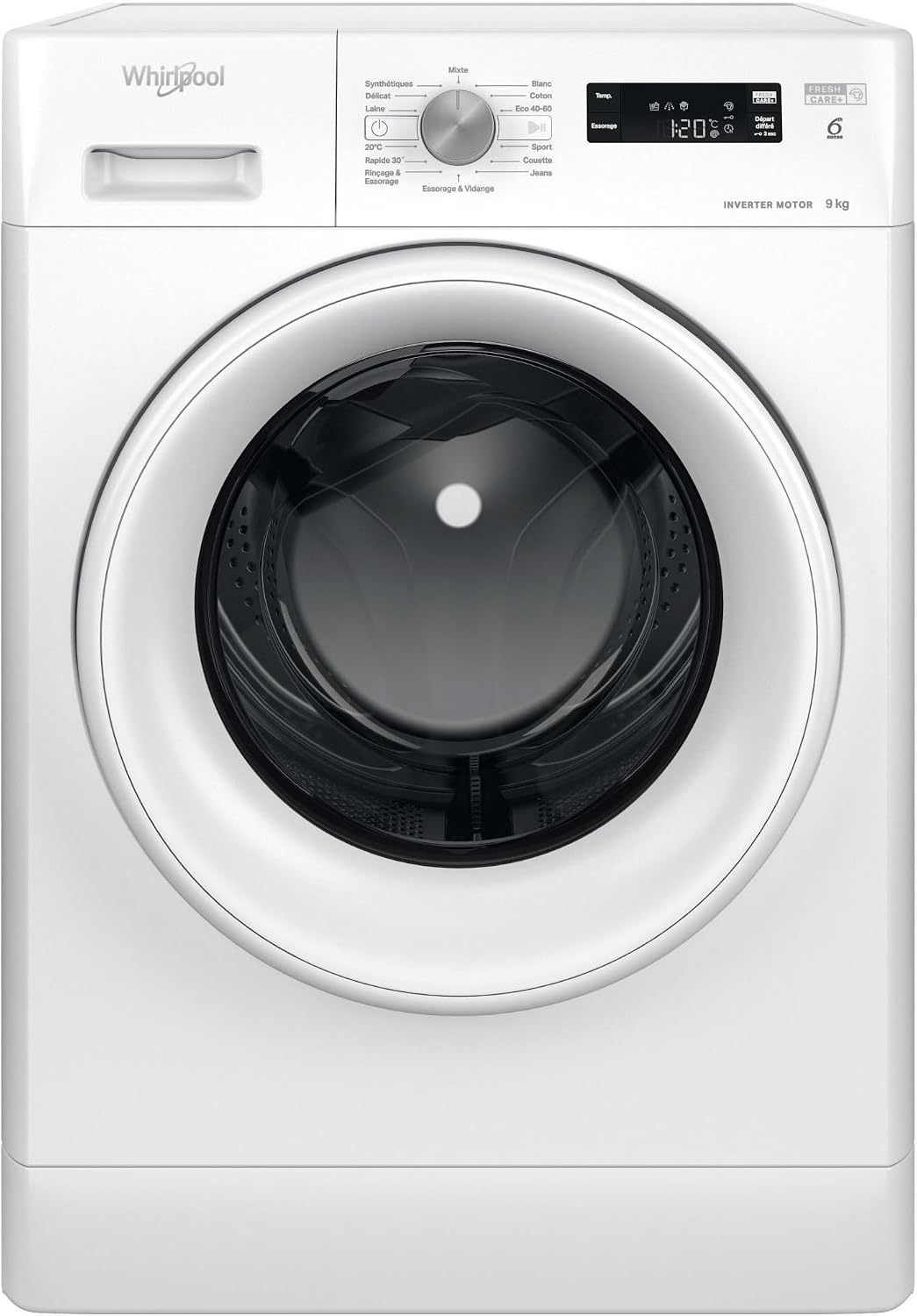 Lave-linge Whirlpool FFSPL9269WFR, 9kg, 14 programmes