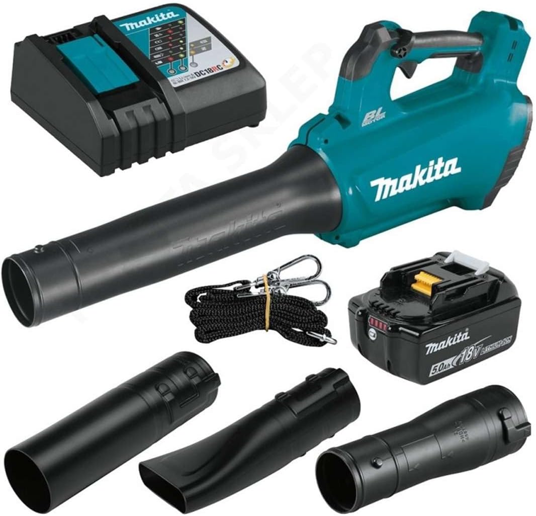 Makita Souffleur de feuilles, avec chargeur rapide, 0 Ah, 18 V, DUB184RT, 18V