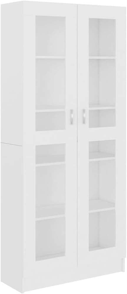 vidaXL Bibliothèque, Étagère de Salon Salle de Séjour Chambre Intérieur, 82, 5 × 30, 5 × 185 cm, Meuble de Rangement avec Compartiment