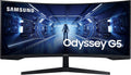 Écran PC, 34 pouces, réglable, Samsung, G55T 1000R, 165Hz, 165 Hz, 1ms, Dalle VA 1000R, 2500, 250cd/m2, AMD FreeSync, Pied Ajustable, HDMI