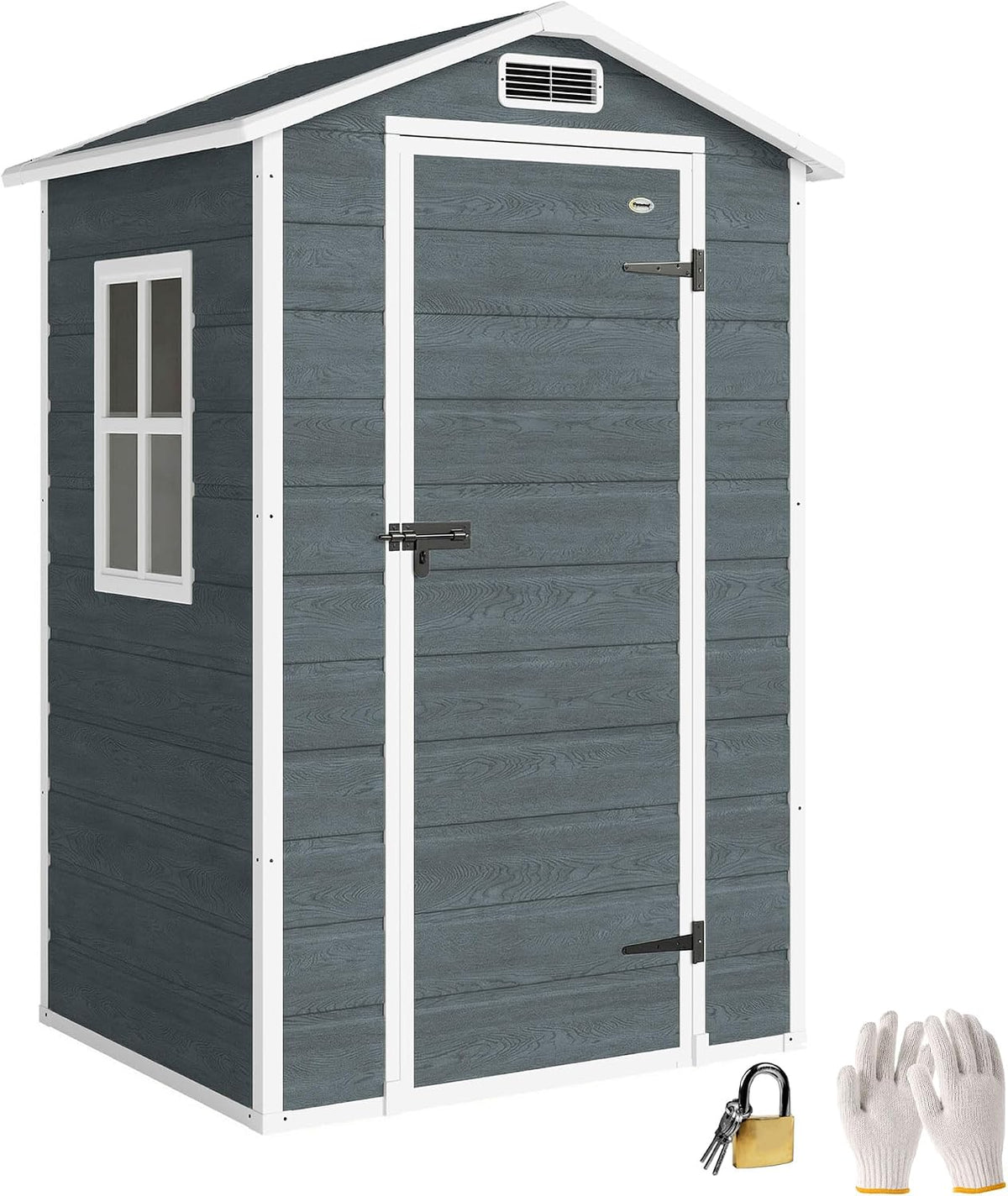 Abri de jardin, 128 × 104 cm, Outsunny, 108 × 84 cm, 128 × 104 × 196cm