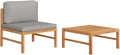 YITHOPI Salon de jardin, 63 × 66 × 60 cm, 62, 5 × 62, 5 cm, 62, 5 × 62, 5 × 30 cm, 31 cm