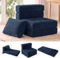 Fauteuil Fabulcozy, 80 × 76 × 65 cm, pliable, 190 × 80 × 16 cm, 40 × 65 cm, 32 cm, Velours Côtelé, Rangement