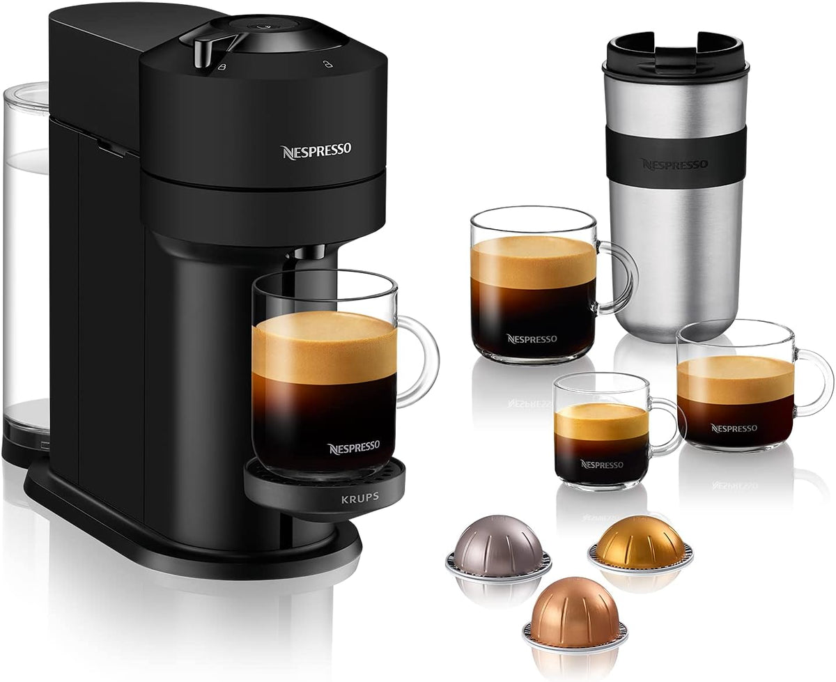 Machine à café KRUPS XN910N, Wi-Fi, 42, 9 × 14 × 31, 7 cm, 414 ml, 230 ml, 150 ml, 80 ml, 40 ml, chauffage 30s, Bluetooth, réglable, WiFi, Noir mat