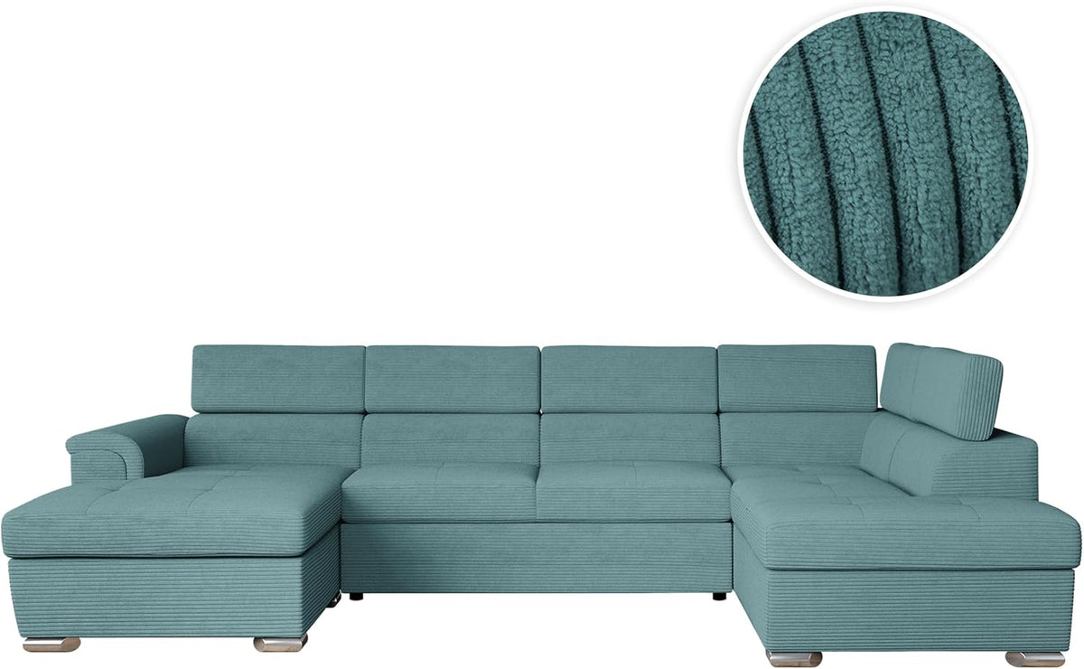 Canapé, réglable, LOUNGITUDE, Bleu Clair