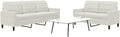 Ensemble canapé, canapé 2 places et 3 places avec structure en métal, rembourrage doux pour salon, Traylux, 137 × 77 × 80 cm, 197 × 77 × 80 cm
