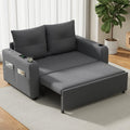 Canapé, 131 × 187 × 94 cm, Avec fonction de couchage, Tissu en lin, Merax, 131 × 81 × 94 cm, 187 cm, 2 porte, port USB et poches latérales