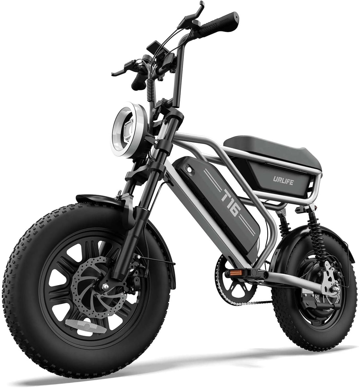 URLIFE VTT, Batterie Amovible 48V 13Ah, 250 W, Vélo Électrique pour Adultes, 48 V, 13 Ah, 16 pouces, Portée de 100 km Moteur sans Balais 250W