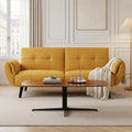 Canapé JIEXI, 152 cm, réglable, Convient pour Salon, 180 cm, dossiers réglables, Bureau, Chambre, Chambre à Coucher, Jaune