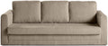 Canapé, 202 × 180 cm, Bestmobilier, Marilia, convertible déplimousse, en velours côtelé