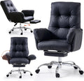 Chaise EMIAH, Cuir PU, réglable, Noir