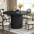 Table, Cuisine, 120 cm, Tribesigns, 120 × 120 cm, Noir, Salon