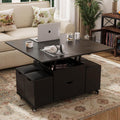 Table basse, réglable, VOWNER, Noir