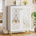 Armoire, 5 Niveaux Organisateur de Chaussures Moderne avec Portes, Grande étagère à Chaussures en Bois, Tribesigns, 75 × 35 × 100cm