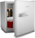 Mini réfrigérateur KLARSTEIN, réglable, 46 L, Petit réfrigérateur rétro pour chambre, 37 dB, Irene Mini Frigo 46 L, Silencieux 37 dB, 10°C, Blanc