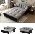Canapé Sapgaks, 190 cm, 85 cm, 91 cm, 154 cm, 203 cm, 31 cm, 74 cm, 50 cm, 19 cm, Gris Clair, Taille Queen