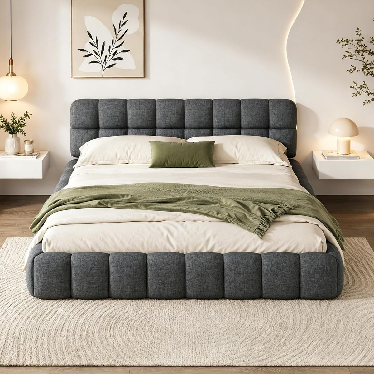Lit, 140 × 200 cm, avec sommier à lattes et dossier souple, pour adolescents, YGHQAP, 160 × 200 cm, 140 × 190 cm, 203 × 150 × 60 cm