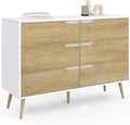 Commode, 115 cm, IDMarket, 50 × 33 × 15 cm, 115 × 40 cm, 80 cm, 17 cm, 15.5 cm, 6 tiroirs, 15.5cm