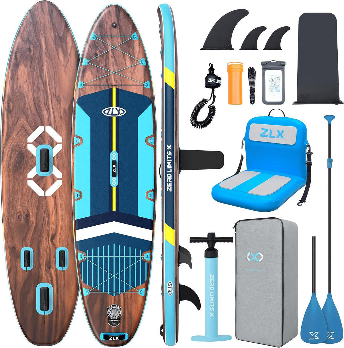 ZLX Planche, 350 × 89 cm, pliable, acier inoxydable, portable