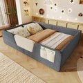 Lit KOMHTOM 140x190, 140 × 190 cm, 197 × 148 × 42 cm, 15 cm, Barrières Amovibles Gris