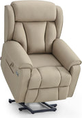 Fauteuil, 4 zones, réglable, M MCombo, zéro gravité 165°, Massage et Chauffage 7558, minuterie, électrique, Microfibre, Beige-Brun