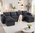 Canapé, 335 cm, télécommande, luckdect, Mousse à 3 Couches, Ressort Haute Tension