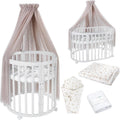 Lit, réglable, 78 × 50 cm, waldin, 81 cm, 87 cm, 6 cm, 5 niveaux, 7en1, Blanc, Matelas, roulettes, Étagère