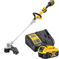 DEWALT Débroussailleuse, 5 Ah, Coupe Bordure Repliable Brushless XR 18V 5Ah Li-Ion, 18 V, 5.0 Ah, 36 cm, 2 mm, DCMST561P1-QW 40min