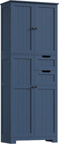 Meuble colonnes, 164, 5 cm, Armoire Haute en Bois pour Salon, réglable, HOCSOK, Meuble de Rangement avec Tiroirs et Armoire avec la Porte