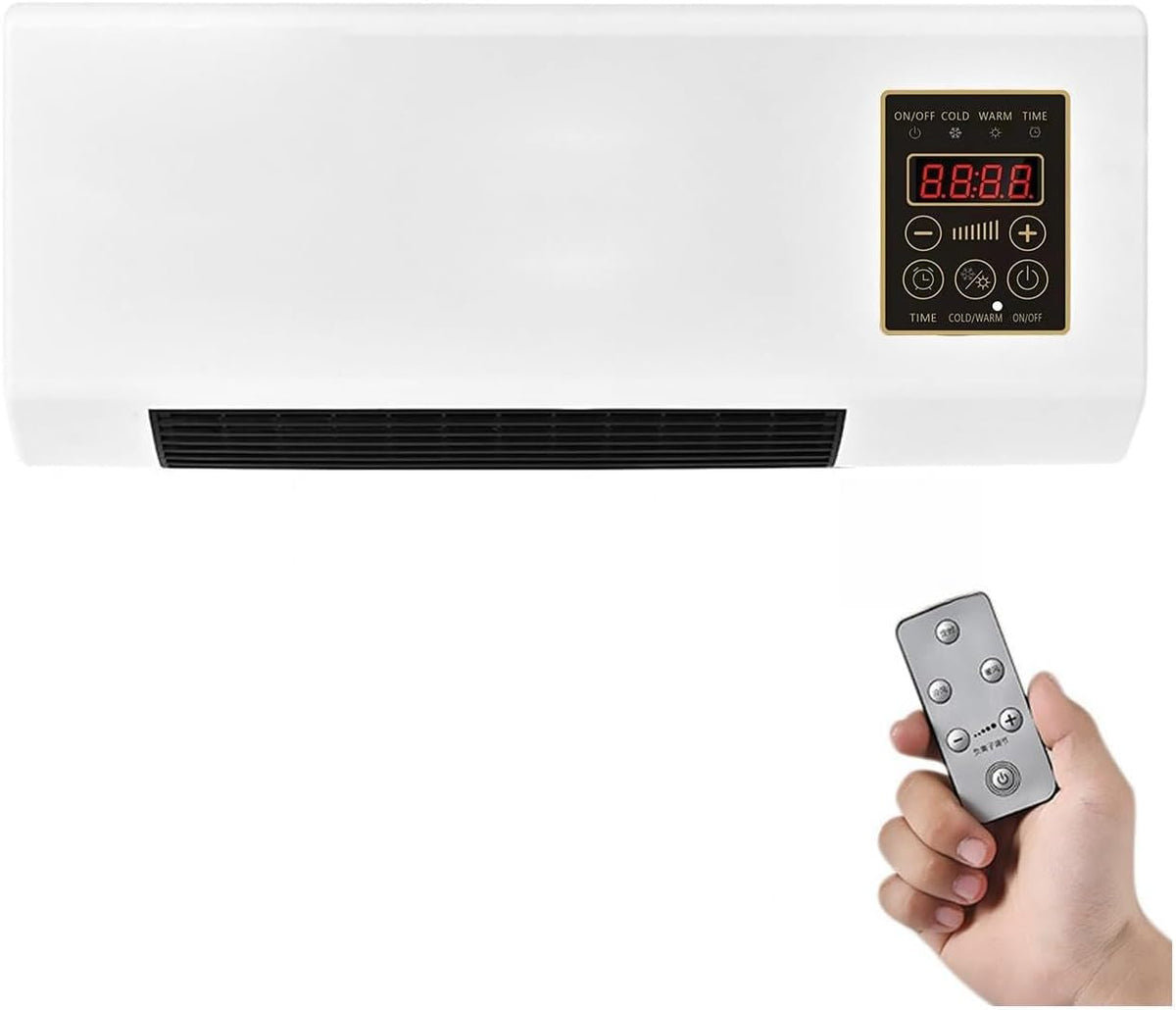 Climatiseur VCYEX 2-en-1, télécommande, 3 cm, Modes Froid Et Chaud, minuterie, portable, Combinaison Chauffage Et Ventilateur