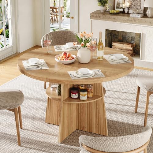 Table, 150 cm, Plateau Effet Bois Naturel, luckdect, 110 cm