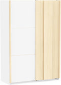 Armoire, 64cm, Décor Blanc et Bois de Chêne, Demeyere, Made in France