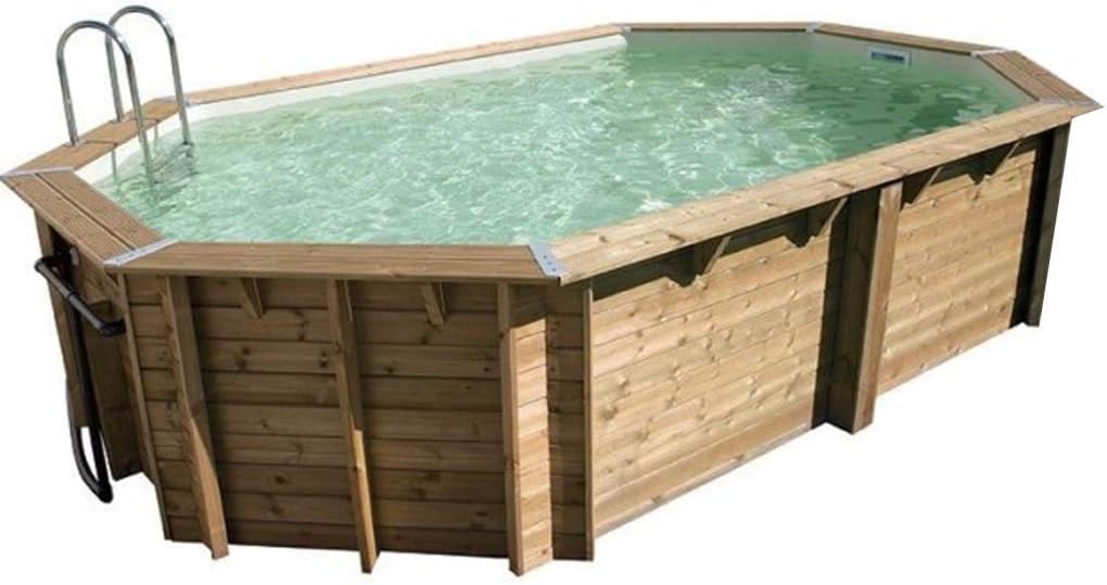 Ubbink Piscine hors sol, 550 × 355 × 120 cm, acier inoxydable, 355 × 550 cm, 27 mm, 45 mm, 3, 80 × 5, 75 m, 3, 55 × 5, 50 m, 5 × 3, 05 m