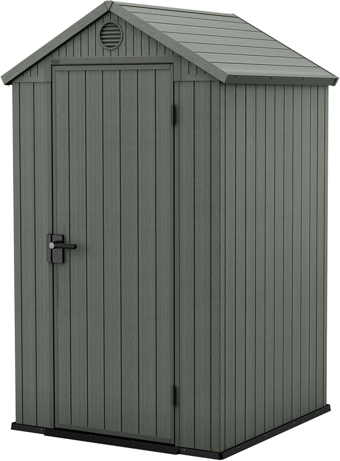 Keter Abri de jardin, 4 × 4 cm, Finition Effet Bois, 1, 4 m2, Couleur Vert Sauge