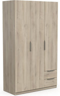 Armoire Demeyere, 119, 4 × 51, 1 × 203 cm, 75 cm, 15 mm, 39, 05 cm, 49, 6 cm, 10, 6 cm, 3 Portes, 2 Tiroirs, 8kg, 19kg, 2kg, 4 étagères
