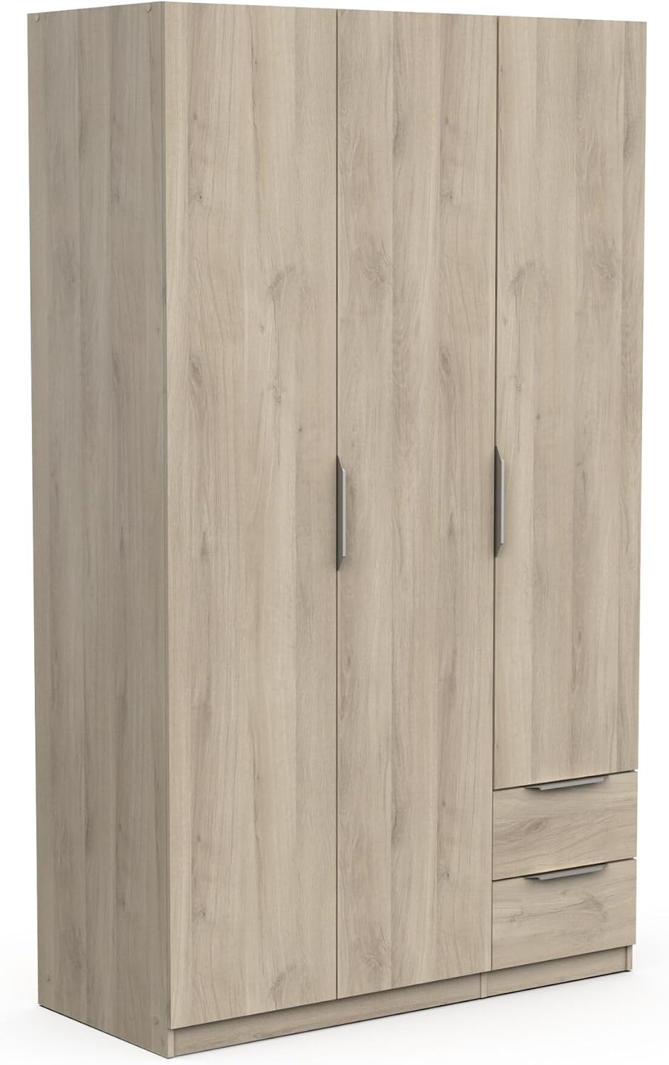 Armoire Demeyere, 119, 4 × 51, 1 × 203 cm, 75 cm, 15 mm, 39, 05 cm, 49, 6 cm, 10, 6 cm, 3 Portes, 2 Tiroirs, 8kg, 19kg, 2kg, 4 étagères